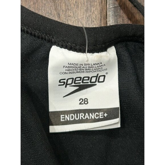 Speedo Endurance+ NWT Black One-Piece Swimsuit Size Small - Picture 6 of 10